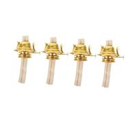 VALICLUD 4 Pièces Brûleur de Mèche pour Lampe à Huile avec Collier de Réglable Mèches Plat Rechange Vintage pour Lampes à Pétrole pour Camping et Décoration