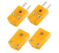 VALICLUD 4 pièces Connecteur Thermocouple K Type Plastique Broches Boîtier Adaptateur Câble pour Réparation et Extension Lot de Mâles Femelles