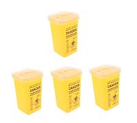 VALICLUD 4 Pièces Conteneur à Déchets avec Couvercle Récipient Polyvalent pour Aiguilles Objets Tranchants de Haut Durable