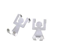 VALICLUD 4 Pièces Crochet de Porte en Acier Inoxydable | Gain de Place, Installation Facile, Se Déplace sans Trace, Cuisine et Armoire, Rangement Pratique