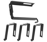 VALICLUD 4 pièces Crochet Réglable pour Porte Métal Support Multiple pour Organisateur Suspendu Compact et Facile à Installer pour Porte et Verre de Différentes Épaisseurs