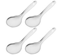 VALICLUD 4 pièces Cuillère à Riz Inox Cuillères de Service Multiusage Surface Lisse Prise Confortable Ustensiles de Cuisine Faciles à Nettoyer pour Table et Restaurant