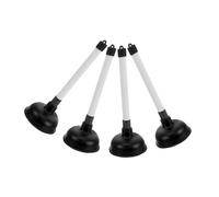 VALICLUD 4 Pièces Déboucheur WC avec Pompe Manuelle Ventouse Caoutchouc Haute Élasticité Aspiration Puissante Outil Compact Multi Usage pour Éviers et Canalisations