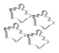 VALICLUD 4 pièces Emporte Acier Inoxydable Forme Couronne Moules pour Biscuits et Fruits Antiadhésifs et pour Pâtisserie Maison et Professionnelle