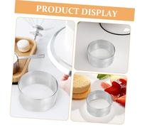 VALICLUD 4 pièces Emporte Ronds Acier Inoxydable pour Pâtisserie Moules à Biscuits Anneaux de Cuisson et Faciles à Nettoyer pour Gâteaux Donuts et Biscuits