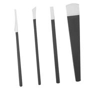 VALICLUD 4 Pièces ensemble de pédicure traitement pédicure professionnelle pied anti-callosités laveur de pieds peaux mortes Acier à haute teneur en manganèse Black