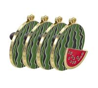 VALICLUD 4 Pièces Épingle Broche Pastèque Alliage Léger Accessoire aux Saveurs pour Vêtements Sacs Vestes et Robes Bijoux Fantaisie Polyvalents