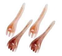 VALICLUD 4 Pièces Guasha Comb Set For Scalp Massage Portable Manual Head Massager With Three And Five Prong Designs Relaxation Tool For Home Office Travel