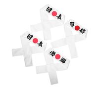 VALICLUD 4 Pièces Hachimaki Bandana Tie Headband pour Karaté Sport Cuisine Chef Accessoire Culturel Traditionnel