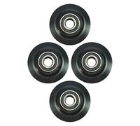 VALICLUD 4 Pièces Lot de Galets de Rail Coulissant Suspendu pour Porte Grange Roulettes U-groove Antidérapantes Remplacement pour Portes Coulissantes de Placard et Mobilier Montage Facile