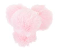 VALICLUD 4 pièces Lot de Pompons Décoratifs Détachables avec Épingle pour Vêtements Accessoires et Bricolage Pompons Synthétiques Couleur Rose