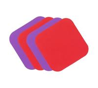VALICLUD 4 pièces Lot Patins Antidérapants Caoutchouc pour Ouvre Bocaux et Bouteilles Tapis Multifonction Ergonomique pour Cuisine Ouvre Couvercle Facile et Pratique Rouge