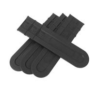 VALICLUD 4 Pièces Manchon de Guidage de Tronçonneuse, Fourreau en Plastique PE Noir, pour Chaîne et Tronçonneuse, Usage Extérieur et Sessions de Sciage, Sécurité Les Contacts Accidentels