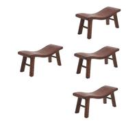 VALICLUD 4 Pièces Oreiller Bois pour Coussin de Massage Bois Portable pour Soutien Optimal de Nuque et Confortable