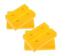VALICLUD 4 Pièces Pads de Automobile Antidérapants Carré et Rond pour Cric et de Bloc Haute Densité pour Protection du Sol et Stabilité