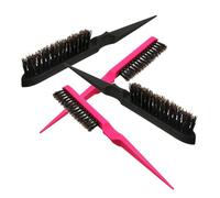 VALICLUD 4 Pièces Peigne à Cheveux Et Brosse à Poils Fins De Outils De Coiffure Polyvalents Pour Usage Domestique Ou Salon Avec Manche Long Et Poils Durables