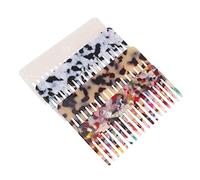 VALICLUD 4 Pièces Peigne antistatique grand peigne large peignes taquins pour femmes style démêlant dent noir peigne à cheveux bouclés Peignes à cheveux peigne Acrylique