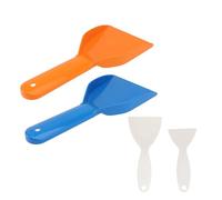 VALICLUD 4 pièces Pelle à Glace pour Réfrigérateur Grattoir Dégivrage Multifonction Outil Manuel pour Éliminer Glaçons Nettoyer Huiles et Résidus Accessoire Cuisine Pratique