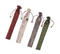 VALICLUD 4 pièces Pochette pour Éventail Pliant avec Motifs de Rangement Portable et Élégant pour Éventails Pliables pour et Usage Quotidien