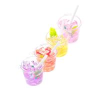 VALICLUD 4 pièces Porte Clés Miniature Verres à Boisson Forme de Bouteille de Vin Accessoires Uniques pour Voyage Shopping et Fêtes Charms de Sac à