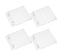 VALICLUD 4 Pièces Protection Décorative pour Thermostat Type Lot de Couvre-interrupteurs Plastique Transparent Compatible Climatisation Centrale et Chauffage Autocollants Faciles à