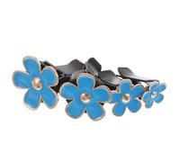VALICLUD 4 pièces Set de Clips Ventilation Voiture Marguerite Bleu Accessoire Girly Diffuseur Parfum Floral Métal Décoration Intérieure Femme Purificateur Air Automatique