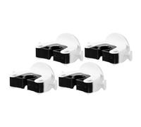 VALICLUD 4 pièces Support Balai Mural Sans Percage Pince Vadrouille Auto-adhésive pour Salle de Bain et Cuisine Crochet Murale Traceless pour Rangement Facile des Balais et Mops