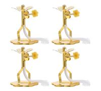 VALICLUD 4 Pièces Support de Mèche Réglable en Alliage pour Lampe à Huile Ronde, Accessoire Élégant pour Contrôle Facile Lumière, Prière Décoration