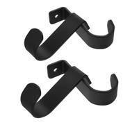 VALICLUD 4 Pièces Supports pour Tringles à Rideaux au Plafond Métal Montage Robuste sans Perçage pour Salon et Chambre Support pour Barres de Rideaux Lourdes