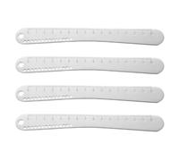 VALICLUD 4 Pièces Tartineur de Fromage en Acier Inoxydable 304 Échelle | Cuillère Doseuse à Long Manche, Marquages Clairs, Portions Régulières, pour Farces, Sauces Cuisine Professionnelle