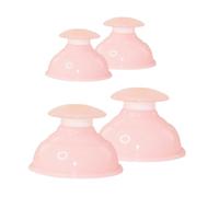 VALICLUD 4 pièces Vacuum Silicone Cupping Cups Set Small Large For Massage Therapy Portable Body Massager For Blood Flow And Relief