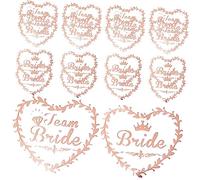 VALICLUD 40 Pièces Autocollants Éphémères pour Mariage Temporaires Équipe de Décorations pour Enterrement Fille et Fête Nuptiale