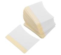 VALICLUD 40 Pièces démaquillants pour cils mini lingettes démaquillantes dissolvant de cils patch d'extension de cils de démontage de vernis à ongles coton blanche