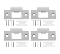 VALICLUD 4Ensembles Couvercle de Pêne Dormant Acier Inoxydable pour Extérieures de Plaques de Gâche Accessoires de Serrure et Porte