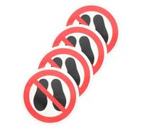 VALICLUD 4pcs Autocollants de Sécurité « Ne Pas Marcher » pour Surface Lisse et Acier, Adhésifs Résistants en Pp et Pet, pour Usage Intérieur et Extérieur en Usine
