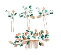 VALICLUD 4pièces Accessoires De Mariage Pour Cheveux Épingles à Cheveux Et Peigne Fleurs Élégant Ensemble De Coiffure Pour Mariées Et Demoiselles Style Rétro Chinois Fait Main