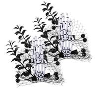 VALICLUD 4pièces Accessoires de Tête de Zombie Halloween Coiffes Squelette Zombie Barrettes Squelette Main Crâne Pinces à Cheveux Punk Horreur