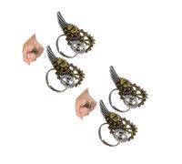 VALICLUD 4pièces Bague Vintage Avec Design Créatif Et Engrenage Pour Et Femmes Bijoux Steampunk Élégants