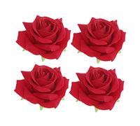 VALICLUD 4pièces Barrette Rose Pour Cheveux Accessoires De Mariage Fête Et Rouge