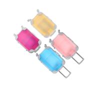 VALICLUD 4pièces Boîte de Rangement Transparente pour Voyage Étui Rigide pour Maquillage et Accessoires Organisateur de Mini Valise pour Faux Cils et Cosmétiques