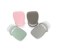 VALICLUD 4Pièces Bouteilles de Voyage Silicone Flacons de Lotion Portatifs pour Shampoing et Cosmétiques Sac de Rangement