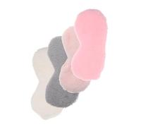 VALICLUD 4pièces Cache-œil Fourrure Lot De Masques De Sommeil Ajustables Couvre-yeux Respirant Pour Voyage Femme Sieste Anti-lumière