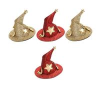 VALICLUD 4pièces Clips Cheveux Chapeau De Sorcière Brillants Pour Halloween Accessoires Cosplay Festifs Pour Femmes