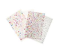 VALICLUD 4pièces Cristaux Pour Visage Autocollants Bijoux Pour Yeux Autocollants Visage