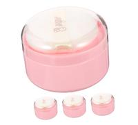 VALICLUD 4pièces Houppette Pour Corps Avec Pot De Poudre Vide Boîte De Houppette Compacte Distributeur De Poudre Pour Corps Pour Rangement Voyage