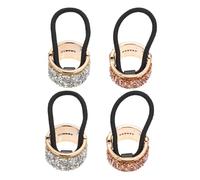 VALICLUD 4pièces Manchette Pour Queue De Cheval Femme Boucle à Ressort Pour Cheveux Ornement Coiffure