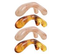 VALICLUD 4pièces Masseur De Chevelu Portatif Gratte-nez à Double Fourche Outil De Massage Tête Et Visage Pour Usage Domestique Et Salon De Beauté