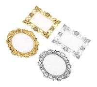 VALICLUD 4pièces Palette de Mélange pour Ongles Vintage Plateau de Présentation pour Nail Art Bol de Mélange pour Vernis à Ongles Outil de Manucure Portable