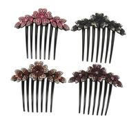 VALICLUD 4pièces Peignes à Cheveux Avec Accessoires De Mariage Élégants Pour Mariée Demoiselles Et Occasions Spéciales