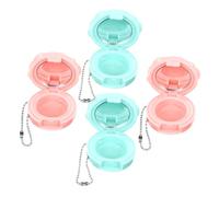 VALICLUD 4pièces Plateau Vide Étui De Maquillage Pour Mini Contenant Rechargeable Pour Fards à Paupières Trousse De Voyage Transparente Boîte à Cosmétiques Pour Échantillons Diy